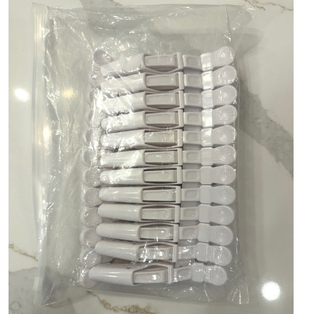 Ondder 24 Pack Alligator Hair Clips White Professional Salon Sectioning Styling